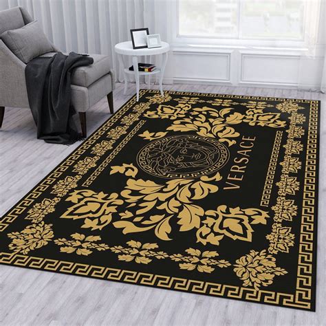 black and gold versace rug|Versace home catalog.